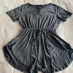 Shein Gray T-Shirt Romper
